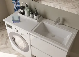 Раковина над стиральной машиной Эстет Даллас ФР-00002167 П 130см белый